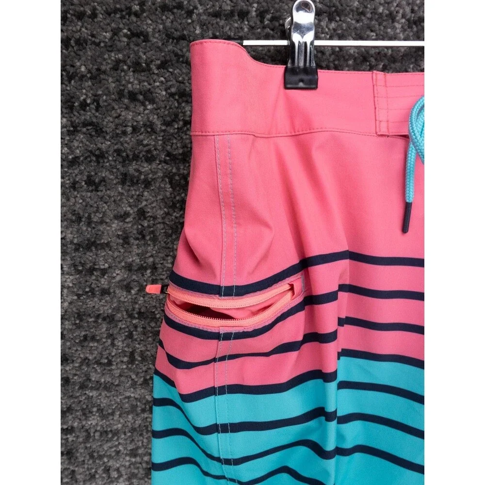 Vineyard Vines Performance Board Shorts Mens 30 Actual 31 Turquoise Pink Stretch